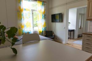 TV a/nebo společenská místnost v ubytování Apartment in Otava, Mikkeli