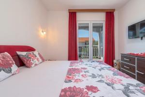 Posteľ alebo postele v izbe v ubytovaní Villa Vrebac Badem on the Peljesac peninsula