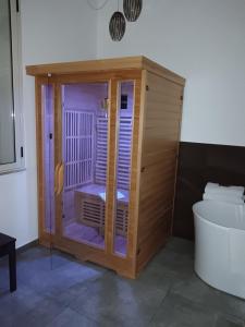 Koupelna v ubytování Inkantu B&B