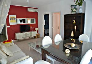 Μια τηλεόραση ή/και κέντρο ψυχαγωγίας στο Apartamentos de las Heras