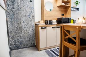 Kuchyň nebo kuchyňský kout v ubytování Apartmán u Horynů - Hýblova