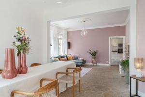 Posezení v ubytování Vakantiewoning 't Hovenshuis