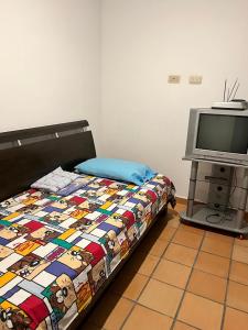 En eller flere senge i et værelse på Cabaña ciudadela premium San Jerónimo