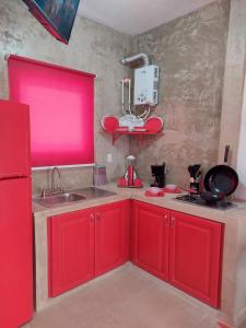 Dapur atau dapur kecil di Edificio Mariposas