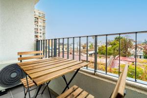 Uma varanda ou terraço em Corazón Stgo Estilo Puro