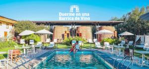 Bazén v ubytování Cava Colchagua Hotel Boutique nebo v jeho okolí