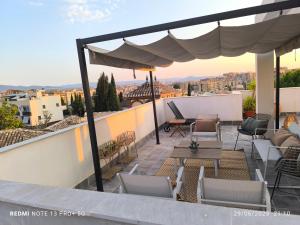 Balkón nebo terasa v ubytování POWER HOME