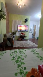 TV a/nebo společenská místnost v ubytování Amigas Transient