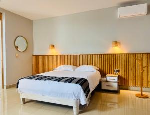 Giường trong phòng chung tại Residencia en Oaxaca Mosso +17 ảnh