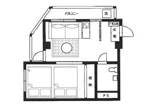a floor plan of a house at 2 巣鴨駅5分 5人房 1LDK 便利热闹丨Sugamo JR Line 5 minutes 5people in Tokyo