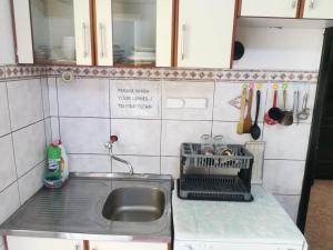 Kuchyň nebo kuchyňský kout v ubytování Stars Aspava Blue HOSTEL