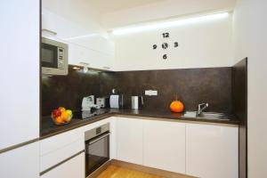 Kuchyň nebo kuchyňský kout v ubytování Apartment Medvědín 331/110