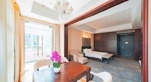Χώρος καθιστικού στο Huangshan Shuguang Yusong Hotel