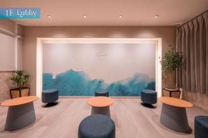 Posezení v ubytování SAUNA&HOTEL Suuh スゥ