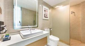 Koupelna v ubytování Borrman Hotel Xiamen Xiang'an Maxiang