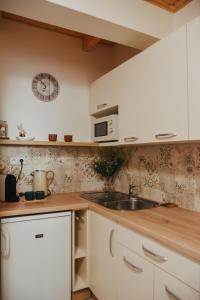 Kuchyň nebo kuchyňský kout v ubytování Apartmán MiLoo