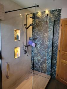 Koupelna v ubytování Le jardin