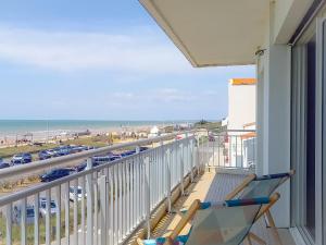 Balkón nebo terasa v ubytování Notre-Dame-de-Monts - Appartement face océan - 6 pers - Animaux sur autorisation - FR-1-540-120