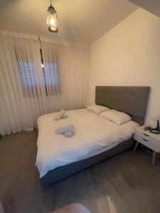 Postel nebo postele na pokoji v ubytování C Kinneret 2BR With Private Pool