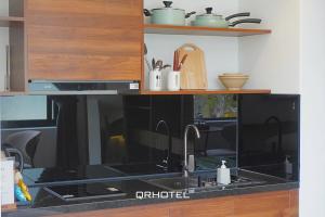 Köök või kööginurk majutusasutuses QR Hotel Dalat