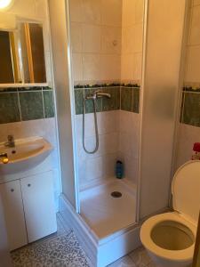 Koupelna v ubytování Apartmány Jedovnice