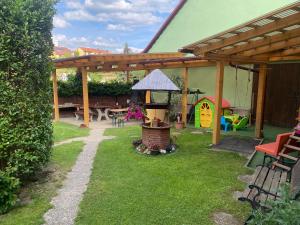 Zahrada ubytování Apartmány Jedovnice