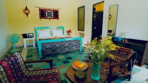 Χώρος καθιστικού στο Minh Beach House Chau Tan
