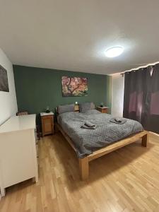 Postel nebo postele na pokoji v ubytování Zur Mühle