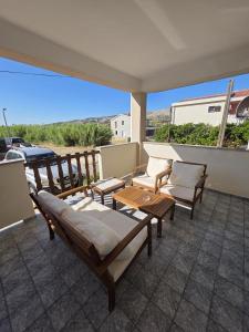 Balkón nebo terasa v ubytování Batkoski Apartments