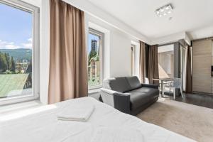 Posezení v ubytování Apartmán Pec