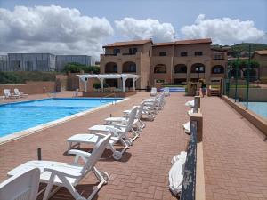 Bazén v ubytování The Pearl of sea - La Perla del mare nebo v jeho okolí