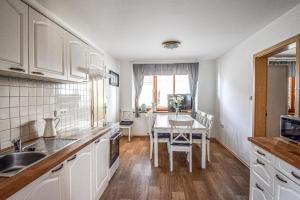 Kuchyň nebo kuchyňský kout v ubytování Resort Zajíci ze Zaječí