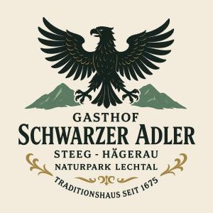 Ein Zertifikat, Auszeichnung, Logo oder anderes Dokument, das in der Unterkunft Gasthof Schwarzer Adler in Hägerau-Steeg Naturpark Lechtal ausgestellt ist