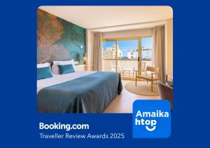 Posteľ alebo postele v izbe v ubytovaní htop Amaika & SPA 4Sup - Adults Only #htopBliss