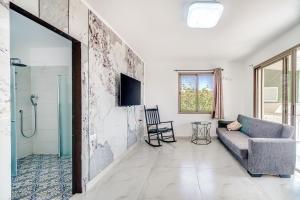 Μια τηλεόραση ή/και κέντρο ψυχαγωγίας στο אחוזת ריצ'מונד של רשת לב הגולן - 3 סוויטות מהממות בחד נס ליד הכנרת