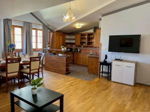 Kuchyňa alebo kuchynka v ubytovaní Comfortable 3 Bedroom apartment in the Heart of Prague