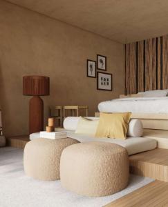 Łóżko lub łóżka w pokoju w obiekcie Mana Cumbuco Hotel - Soft Opening