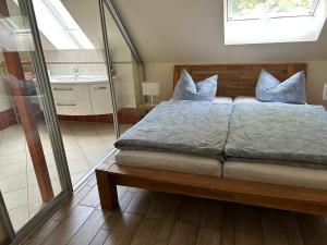 Ένα ή περισσότερα κρεβάτια σε δωμάτιο στο Magdalena Apartments 3