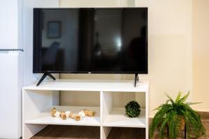 TV a/nebo společenská místnost v ubytování Nelly's Place garden house 1