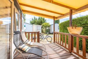 Ban công/sân hiên tại Mobilhome 4 personnes Ile d'Oleron