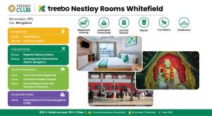 Postel nebo postele na pokoji v ubytování Treebo Nestlay Rooms Whitefield