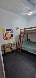Un ou plusieurs lits dans un hébergement de l'établissement Bed and breakfast chez l'habitant