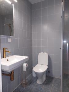 Vannituba majutusasutuses Kodurahu apartement