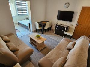 Μια τηλεόραση ή/και κέντρο ψυχαγωγίας στο Apartments Alma