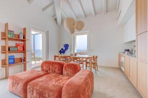 Χώρος καθιστικού στο Casa Azzurrina 1 piano