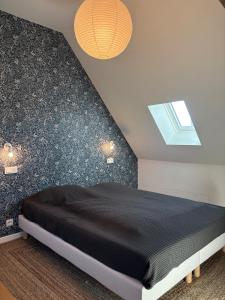 Postel nebo postele na pokoji v ubytování Gîte La Noec