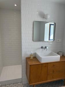 Koupelna v ubytování Gîte La Noec