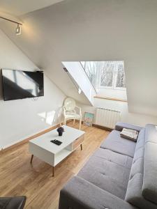 Posedenie v ubytovaní Superbe Logement Vue Cathédrale