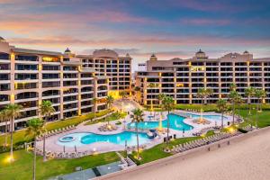 an aerial view of a resort with two pools at Sonoran Spa 2BR 2BA Sleeps 8 6th Floor- E607 in Campo del Medio