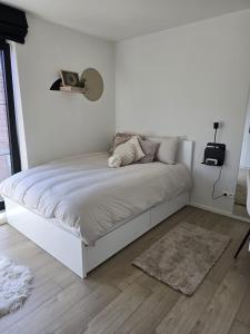 Postel nebo postele na pokoji v ubytování Tomorrowland Crib in de buurt van Boom